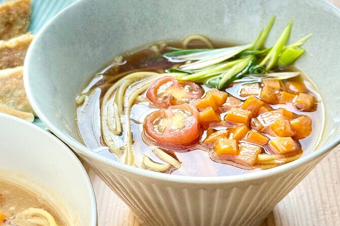 Arashiyama's Best Vegan Ramen & Gyoza Class - Lunch or dinner: you cook and you eat the same day