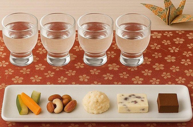 Experience of pairing sake tasting with snacks in Kyoto - Price and what you really get for ¥7,500