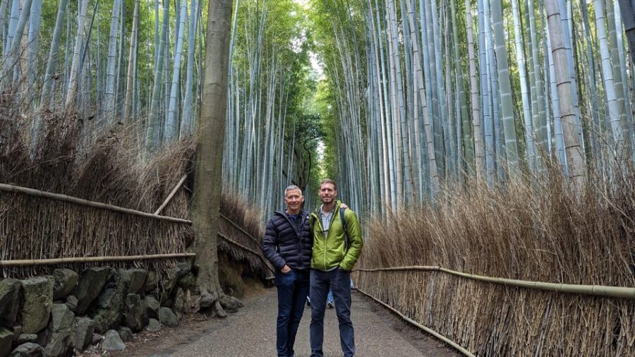 Full-Day Kyoto Walking Tour: Most Iconic Landmarks & Monkeys - Randen tram connection and Kinkakuji: the Golden Pavilion loop that works best later