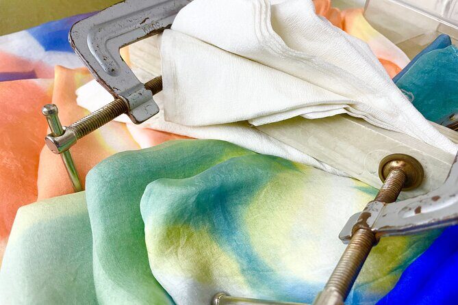 Itajime Shibori Scarf Class - While your scarf dries: the museum upstairs turns waiting into sightseeing