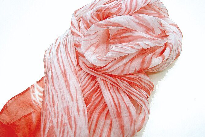 Kyo-arashi Shibori Scarf Class - Your Take-Home Souvenir: A Real Personalized Silk Scarf