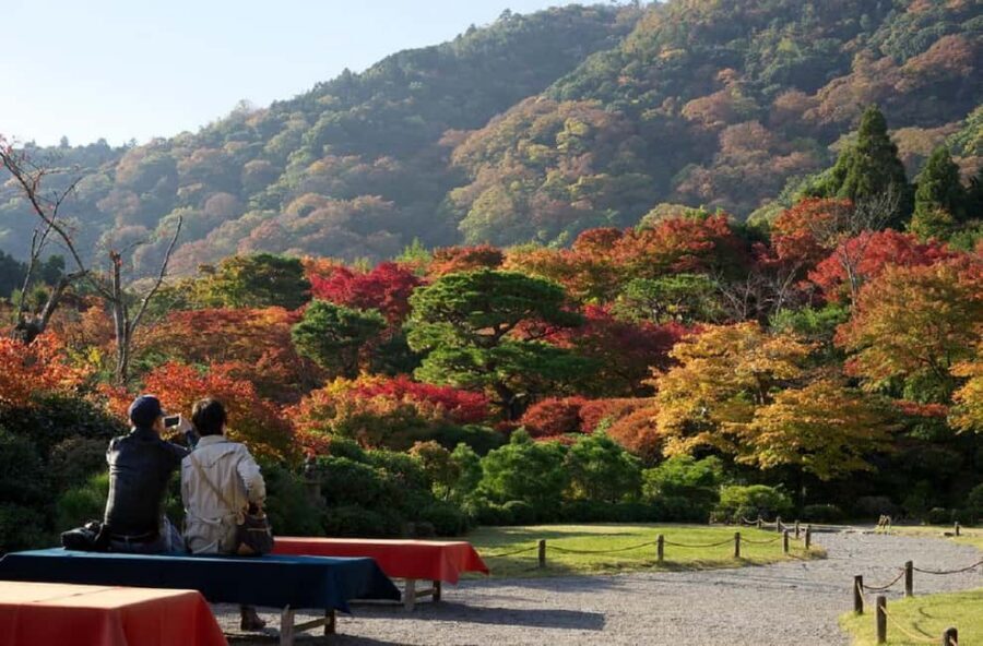 Kyoto: Arashiyama Bamboo, Togetsukyo bridge, Sanso, and more - Meeting at Tully’s Coffee near Randen Arashiyama Station
