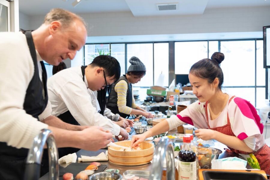 Kyoto: Enjoy Sushi & Market Tour! Best for Family & Couple! - Vinegar rice, dashi, and miso soup: the flavor foundation you can repeat
