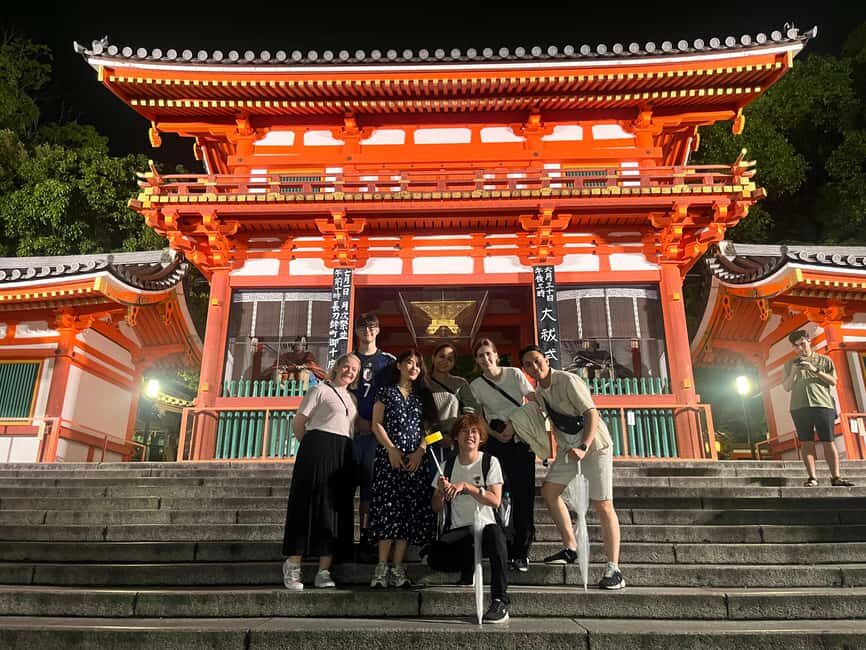 Kyoto: Gion Magical Night Walking Tour with Geisha Trivia - The 1000+ year old shrine ending: a fitting close to a lantern-lit evening