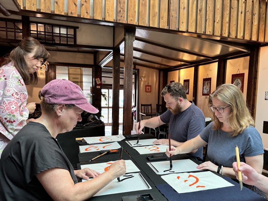 Kyoto: Japanese Calligraphy Workshop - Your take-home masterpiece: rice paper, stamps, and real permanence