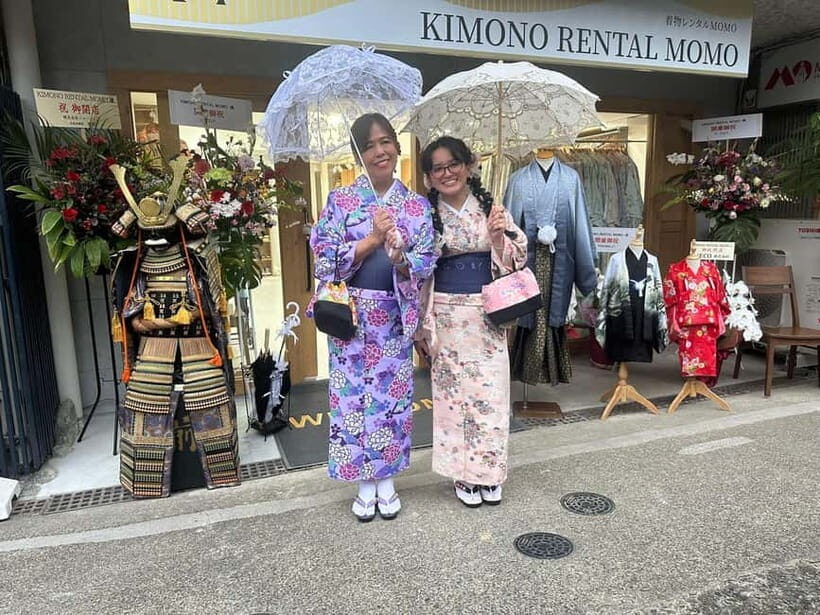 Kyoto: Kimono Rental with Hairstyling and Accessories - First Steps at KIMONO RENTAL MOMO Near Kiyomizu-dera