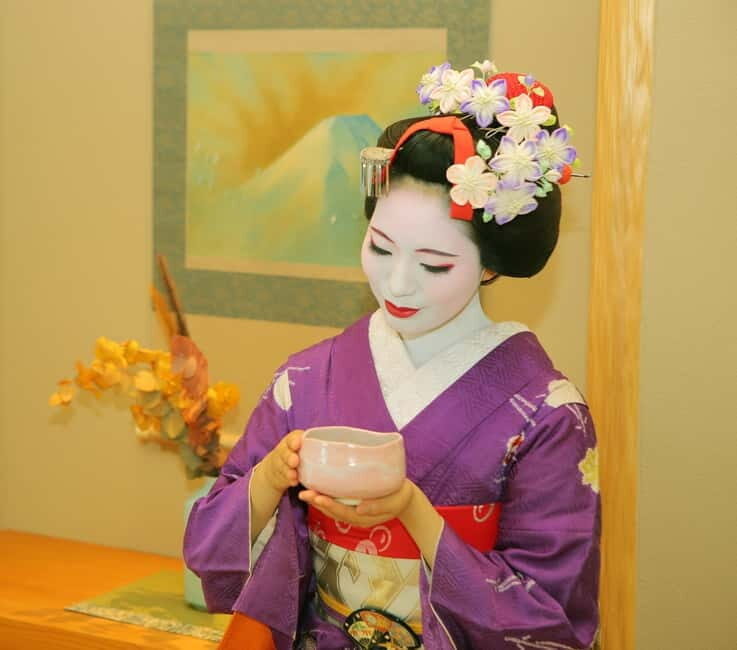 Kyoto: Maiko, Samurai, or Kimono Rental and Tea Ceremony - Akebonotei matcha: what you get from a shorter tea ceremony