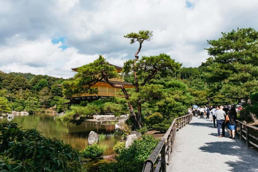 Kyoto: Nijo Castle, Kiyomizu & Fushimi Inari Guided Tour - Golden Pavilion at Kinkaku-ji: gorgeous, but only with the ticket option