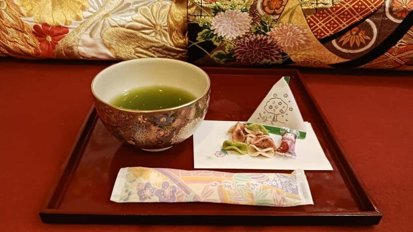 Kyoto: Nishiki Market Tea Ceremony with Koto Performance - Tea sweets and the etiquette pause that makes it feel real