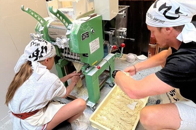 Kyoto Ramen Noodle Making Class - Small Group Size = More Time on the Machine