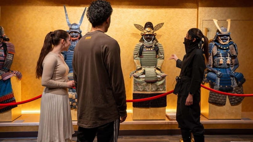 Kyoto: Samurai Ninja Museum guided tour - Dress up as a samurai: costume, real helmet, replica sword
