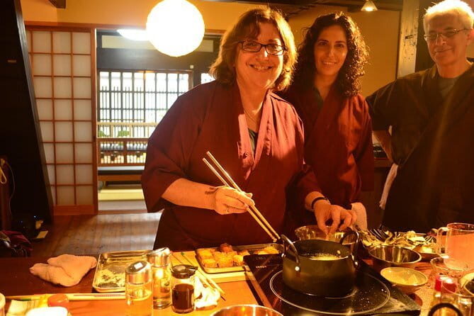 Kyoto Sushi & Takoyaki Cooking Class near Gion and Kiyomizu-dera! - The Meal: Sake or Beer or Juice, Plus Matcha Mochi Ice Cream