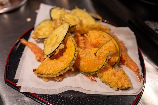 Kyoto Udon and Tempura Cooking Class with Professional Chefs - Eating everything you made, plus the mini sake tasting