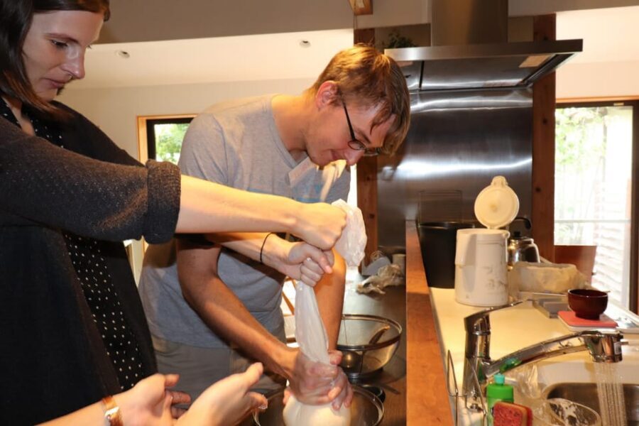 Making Fresh To-fu from soybeans in Kyoto - The First Bite: Eating Plain Tofu So You Can Actually Taste the Difference