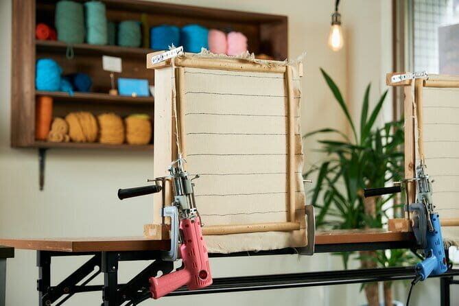 Original rugs handmade in Kyoto - Shimogamo’s location makes this rug class easy to enjoy