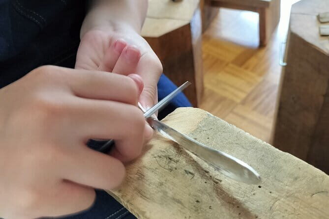 Pure Silver Spoon Making Workshop in Kyoto - What you leave with: a 12cm spoon in a paulownia box
