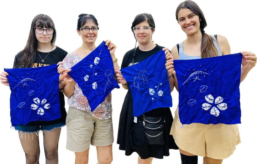 Shibori Fukusa Course at Kyoto Shibori Museum - What You Make: A Silk Scarf with Kasamaki and Nuishime