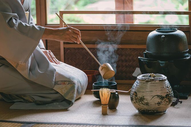 Stunning Private Tea Ceremony: Camellia Garden Teahouse - Hands-on matcha making with whisk, scoop, and bowl