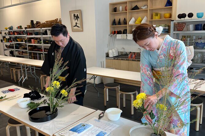 Traditional Japanese Flower Styling Workshop - Ikebana in Kyoto - How the Workshop Uses the Studio’s Container Collection